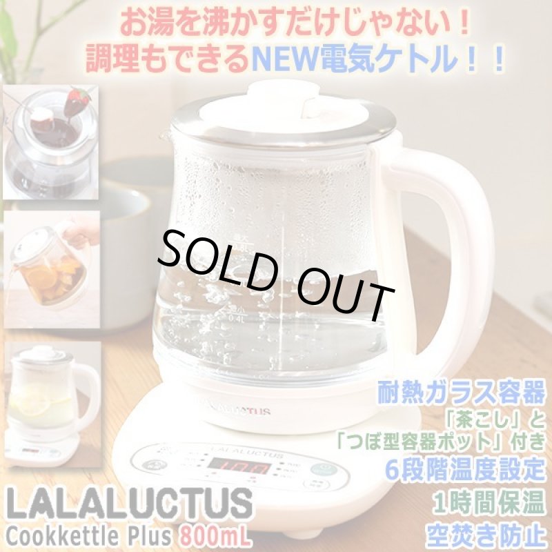 画像1: LALALUCTUS[ラララクタス]湯沸かしと調理ができるクックケトルプラス  (1)