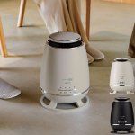 画像6: 家族が囲むダイニングテーブル下の冷え対策！360°セラミックヒーター (6)