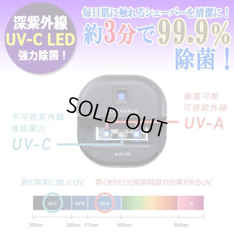 画像8: 肌を守るクリーンな刃！ULTRAWAVE充電式シェーバー強力除菌収納スタンド (8)