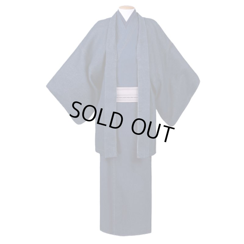 画像10: 老舗呉服メーカー企画！巡[MEGURU]デニム素材の着物＆羽織スタイルセット (10)