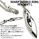 画像3: M'S COLLECTION[エムズコレクション]シャープダブルリングペンダントL (3)