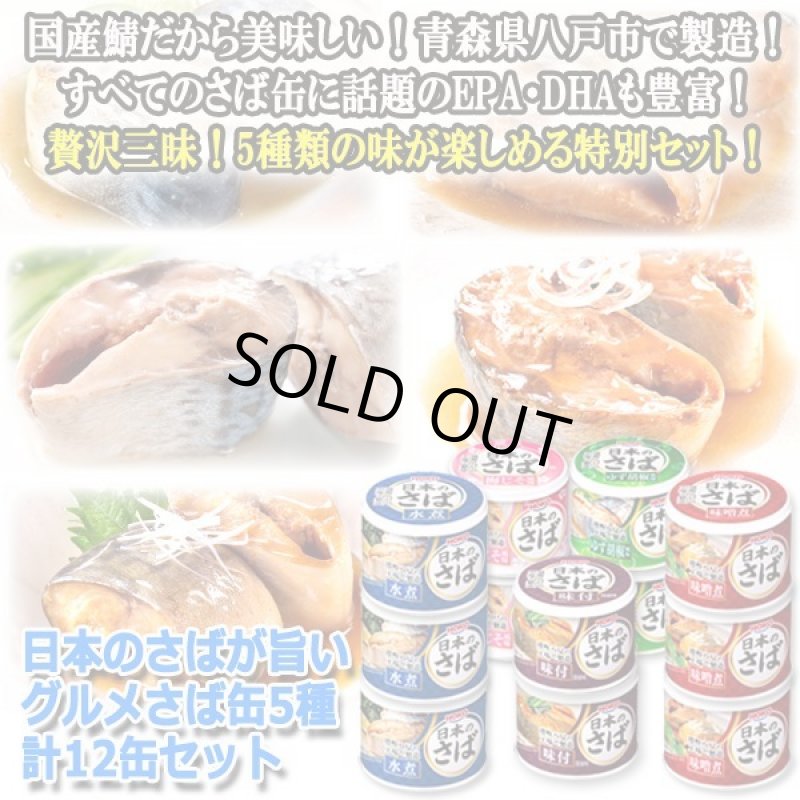 画像8: 日本のさばが旨い!グルメさば缶5種 計12缶セット (8)