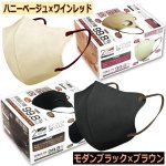 画像6: 送料無料！バイカラー3D立体不織布マスク99％カットフィルター2BOX（計60枚）セット (6)