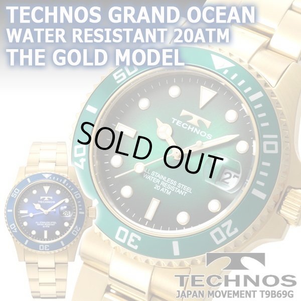 TECHNOS[テクノス]20気圧防水グランドオーシャンTHE GOLDHKS-T9B69G