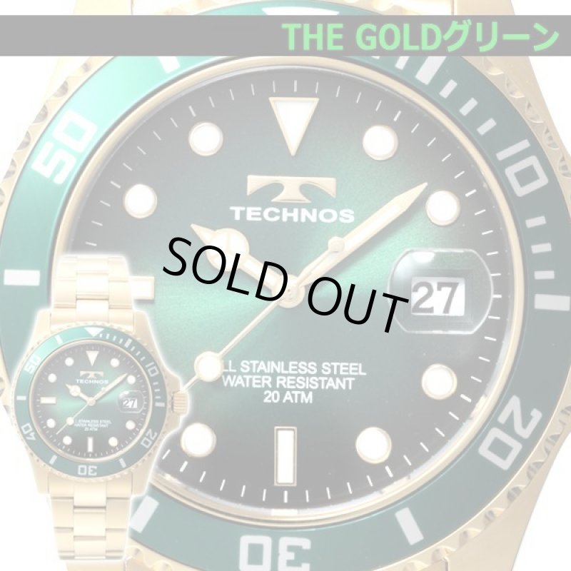画像6: TECHNOS[テクノス]20気圧防水グランドオーシャンTHE GOLD (6)