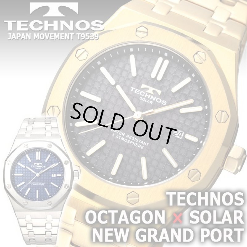 画像1: TECHNOS[テクノス]ソーラームーブメントグランドポート・オクタゴンII (1)