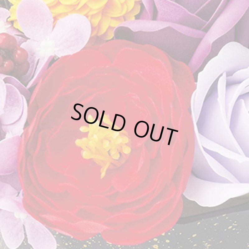 画像4: お正月フラワーギフト「迎春シャボン飾り／パープル」 (4)