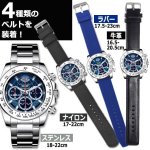 画像6: 世界限定ブルーインパルス60thプロジェクト電波ソーラークロノグラフ[豪華4種ベルトセット]  (6)