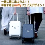 画像2: miffyハピタス ジッパースーツケース30L (2)