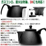 画像6: 岩鋳南部鉄器IH対応コーヒードリッパー付鉄瓶兼用急須（肌模様/0.75L） (6)