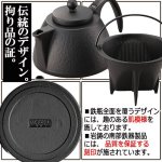 画像4: 岩鋳南部鉄器IH対応コーヒードリッパー付鉄瓶兼用急須（肌模様/0.75L） (4)