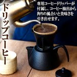 画像3: 岩鋳南部鉄器IH対応コーヒードリッパー付鉄瓶兼用急須（肌模様/0.75L） (3)