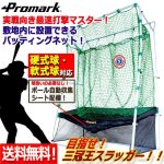 画像1: ボール自動収集シート配備！PROMARK[プロマーク]バッティングトレーナー「硬式球・軟式球対応/ネット連続」 (1)