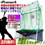 画像1: ボール自動収集シート配備！PROMARK[プロマーク]バッティングトレーナー「ソフトボール対応/ネット連続」 (1)