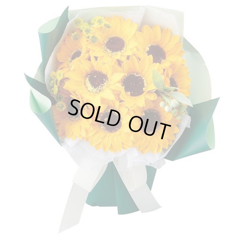 画像8: フラワーギフト「シャボンフラワースタンディングブーケMひまわり」ブーケ専用バッグ付き (8)
