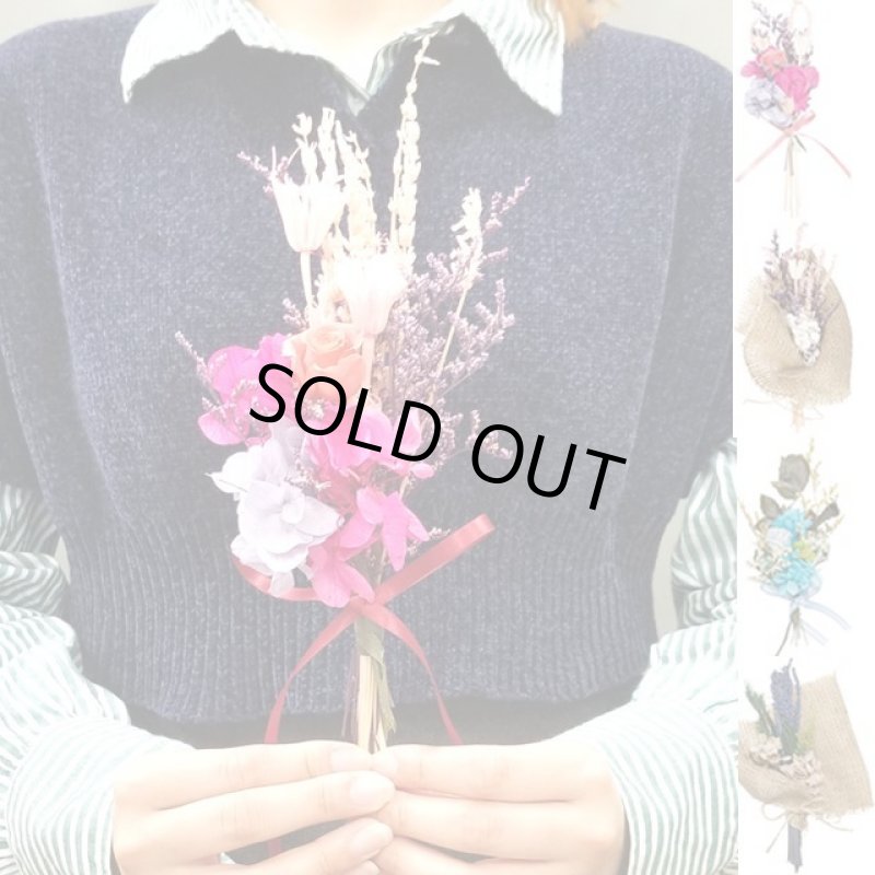 画像15: ドライ＆プリザーブドフラワー「MONOナチュラルブーケ（クリアケース付）」 (15)