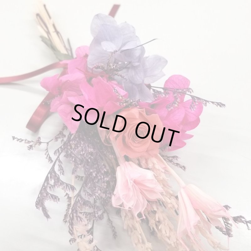 画像5: ドライ＆プリザーブドフラワー「MONOナチュラルブーケ（クリアケース付）」 (5)