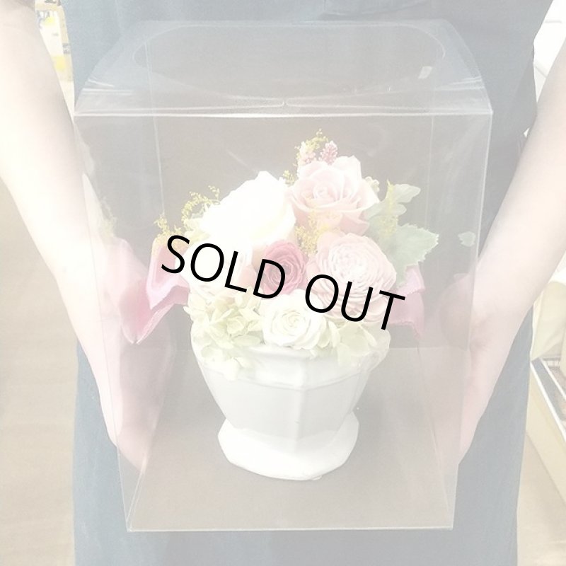 画像5: ATELIER MONO プリザーブドフラワー「シャルムール 陶器セット（クリアケース付）」 (5)