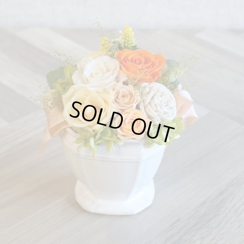 画像9: ATELIER MONO プリザーブドフラワー「シャルムール 陶器セット（クリアケース付）」 (9)