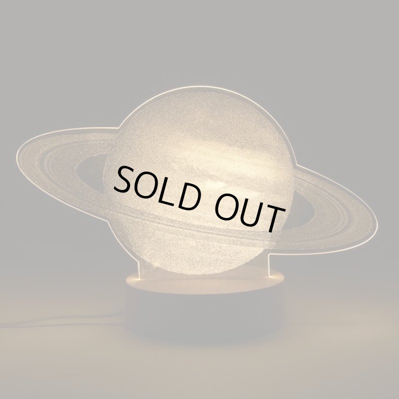 画像4: 卓上アクリルLEDライト「土星」 (4)