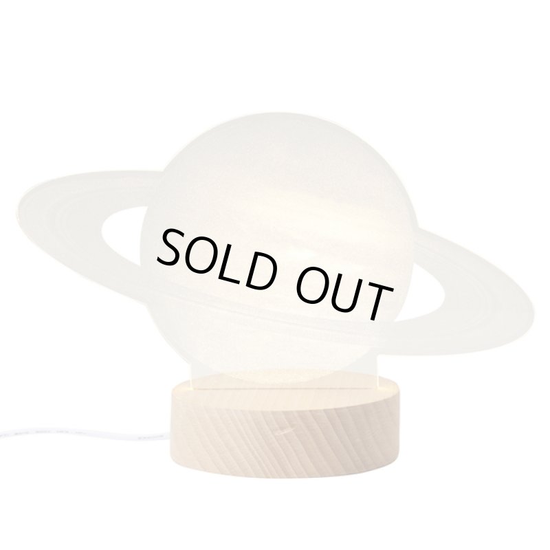 画像7: 卓上アクリルLEDライト「土星」 (7)