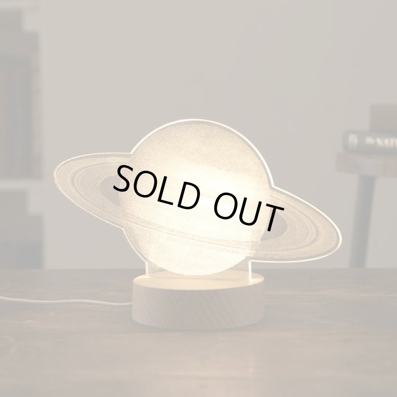 画像9: 卓上アクリルLEDライト「土星」 (9)