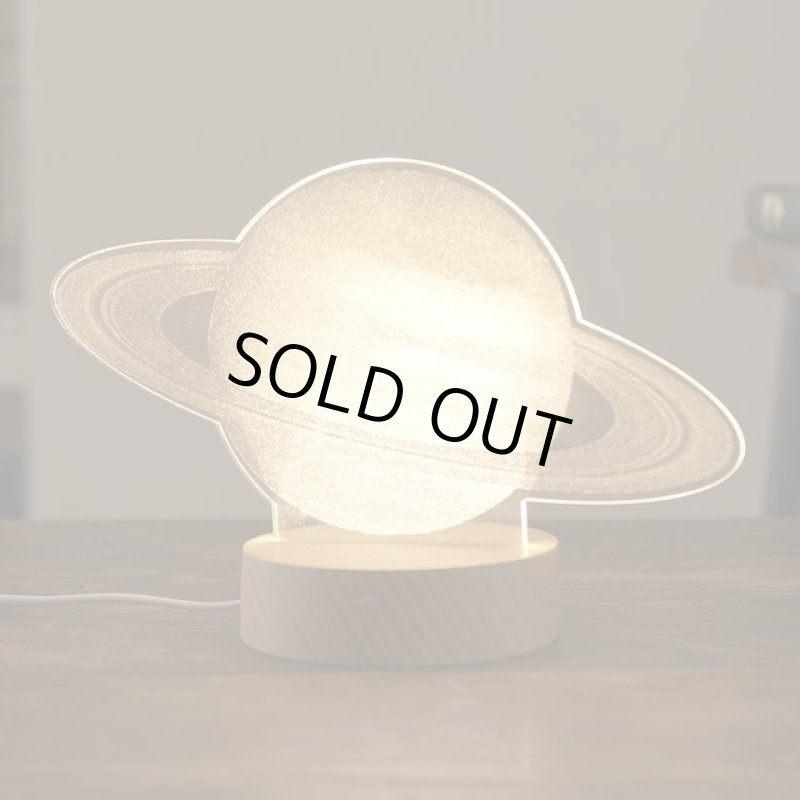 画像3: 卓上アクリルLEDライト「土星」 (3)