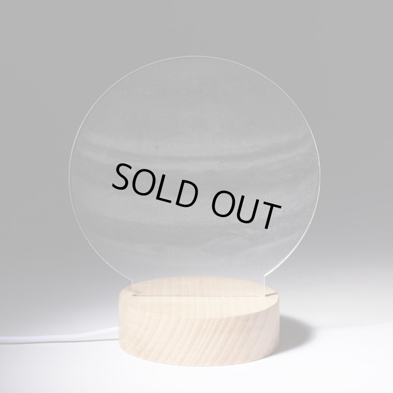 画像2: 卓上アクリルLEDライト「木星」 (2)