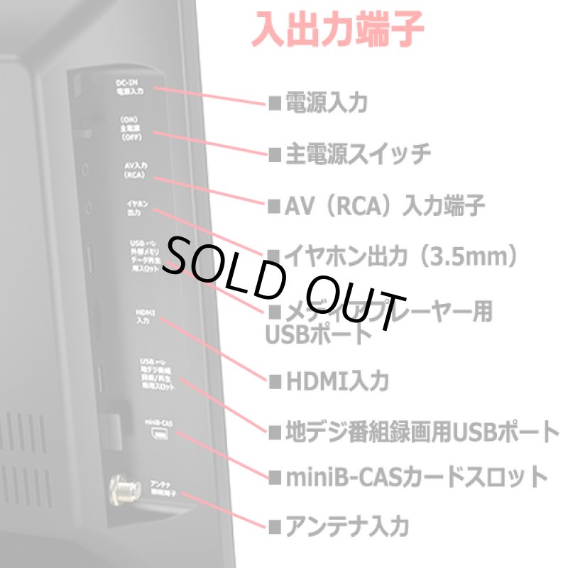画像5: 19型地デジチューナー搭載ポータブルテレビ&DVDプレーヤー(USB/外付HDD録画対応) (5)