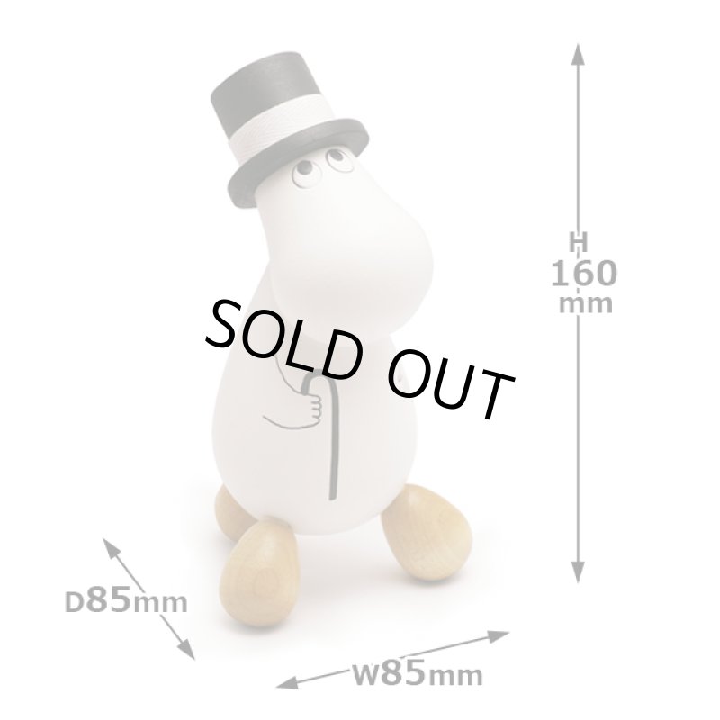 画像5: プーレット【Puulelut】ハンドメイド北欧ツボ押し人形「ムーミンパパ」 (5)