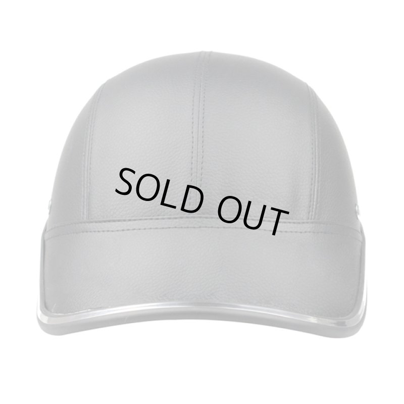 画像5: CEマーク取得キャップ型自転車ヘルメット[レザー調BLACK]  (5)