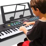 画像5: 送料無料！光った鍵盤をなぞるだけ！ガイド機能付き電子ピアノ (5)