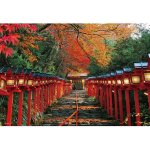 画像2: ジグソー日本の風景「貴船神社もみじ灯篭」フレームセット（300P） (2)