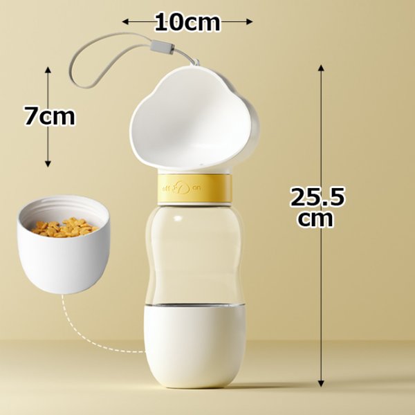 犬用携帯水筒「ポータブルペット水エサやりポット」WKZ-WKS586