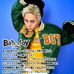 画像2: BADBOYロゴワッペン オーバーサイズヴァーシティジャケット (2)