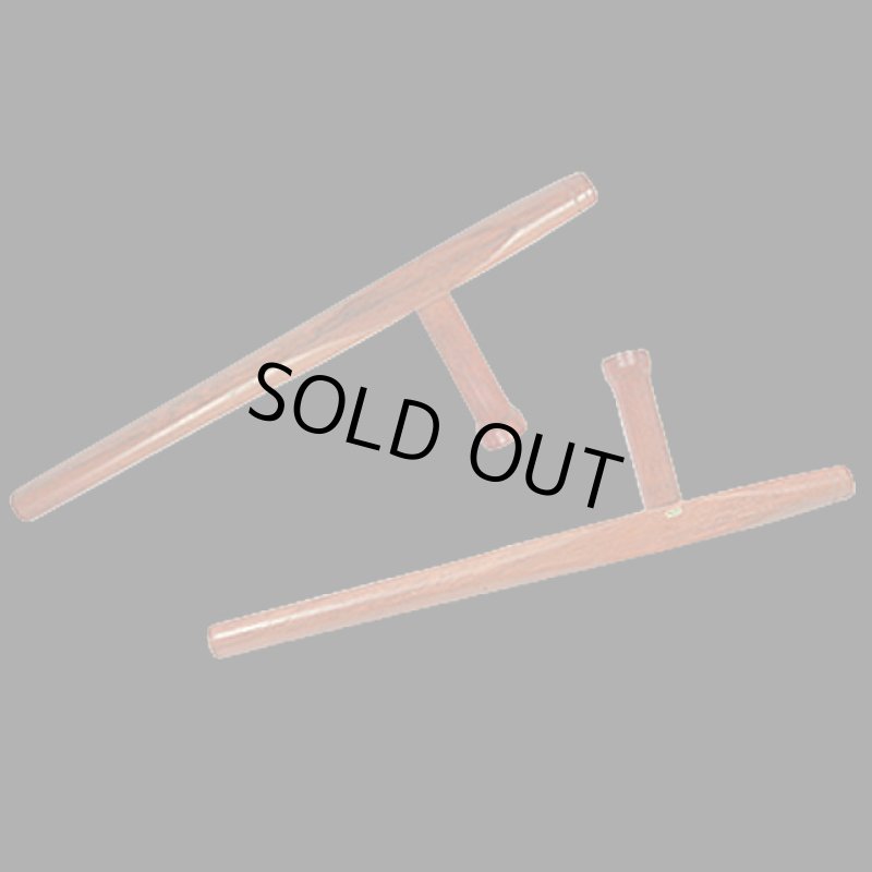 画像2: 木製トンファー／茶 2本セット (2)