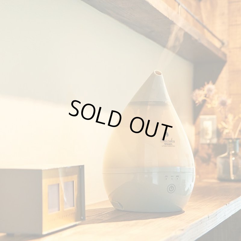 画像2: 送料無料！スチームファン式アロマ加湿器「SHIZUKU」グレージュカラー (2)