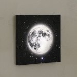 画像2: LEDキャンバスアート「月」 (2)