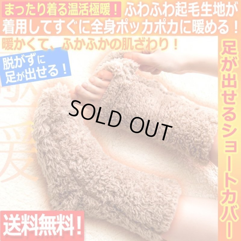 画像1: 送料無料！極暖とろふわ防寒着 足が出せるショートカバー  (1)