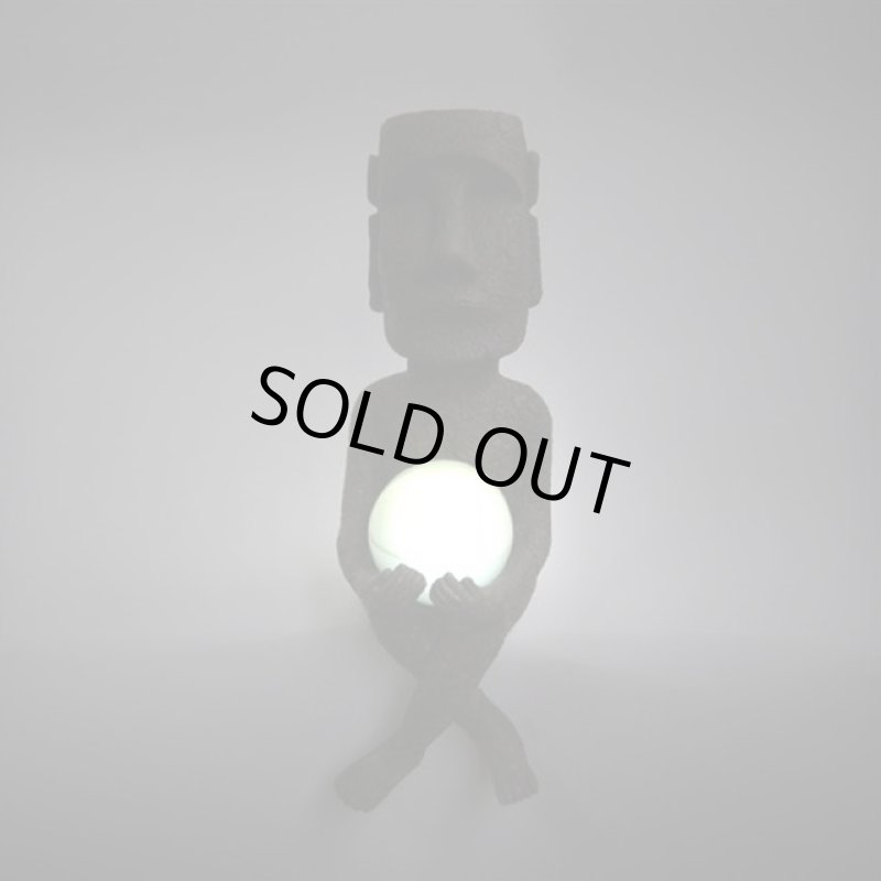 画像4: ソーラーライト（室外タイプ）オブジェ「モアイ玉ライト」 (4)