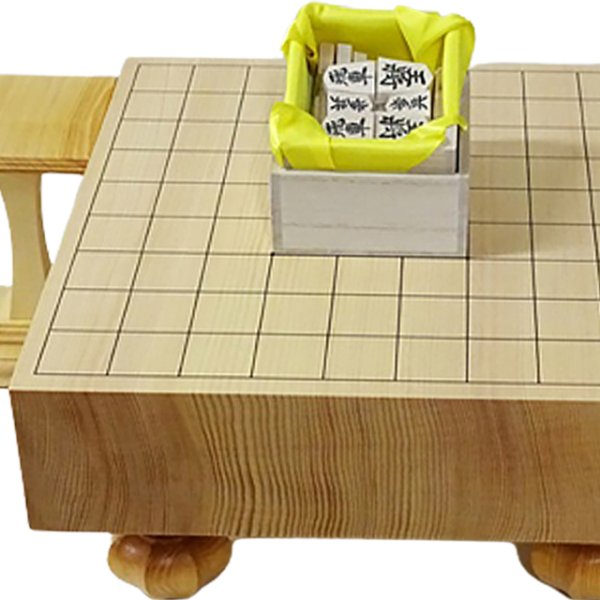 やま屋三寸脚付き将棋盤セット（駒＆駒台付き）ORG-SG3