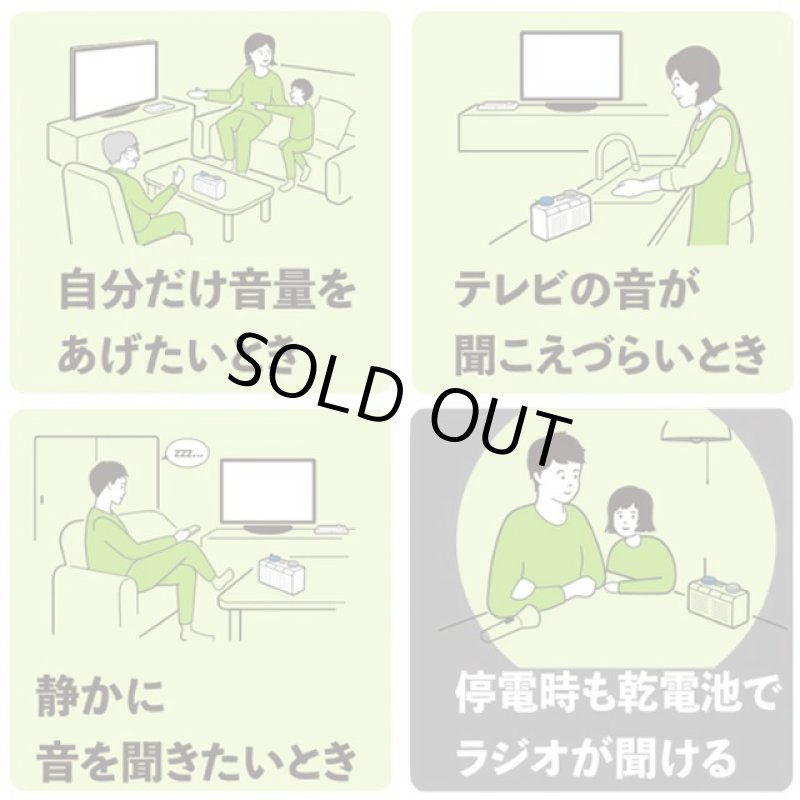 画像3: テレビの音がハッキリ＆ゆっくり機能搭載！arema[アレマ]お手元スピーカー（ラジオ付き） (3)