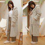 画像9: 吸湿発熱機能繊維リヨセル使用「fluffy days ルームウェア着る毛布」 (9)