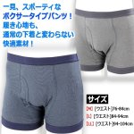 画像5: 通常のボクサーパンツにしか見えない！失禁対策おしりまで安心ニットトランクス[3色セット] (5)