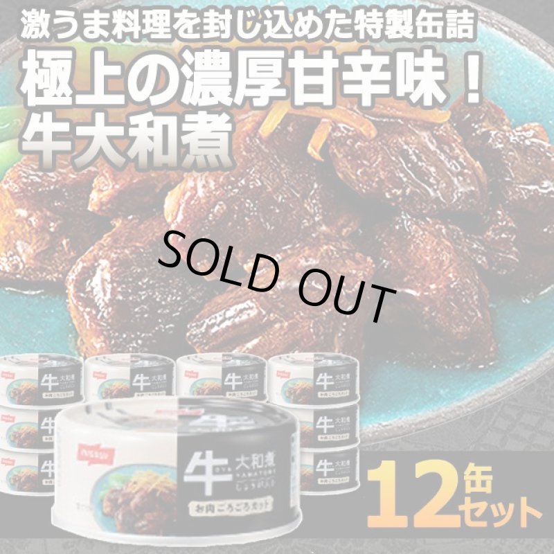 画像1: 極上の濃厚甘辛味！牛大和煮 12缶セット (1)