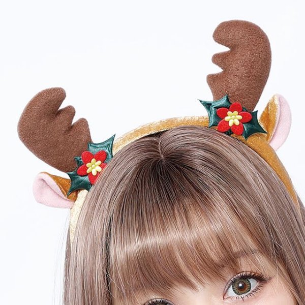 クリスマスコスチューム「トナカイカチューシャ」2種セットRQ-TNK クリスマスコスチューム「トナカイカチューシャ」2種セットRQ-TNK