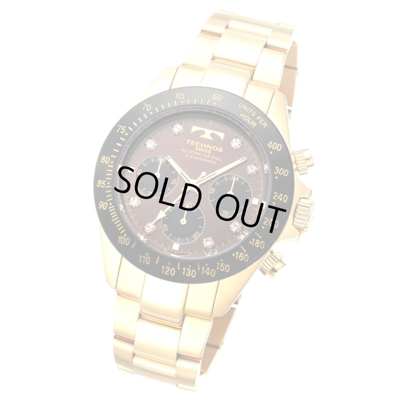 画像8: TECHNOS[テクノス]スポーツクロノグラフ/クリスタルインデックスVer. (8)