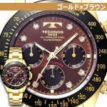 画像4: TECHNOS[テクノス]スポーツクロノグラフ/クリスタルインデックスVer. (4)