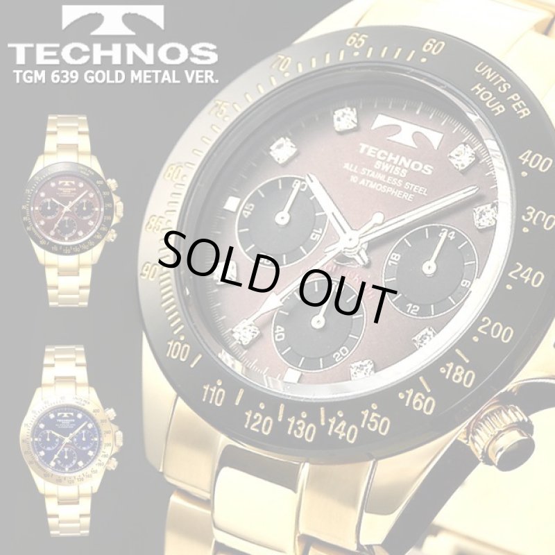 画像7: TECHNOS[テクノス]スポーツクロノグラフ/クリスタルインデックスVer. (7)
