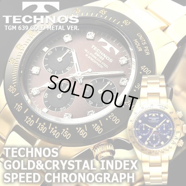 TECHNOS[テクノス]スポーツクロノグラフ/クリスタルインデックスVer.